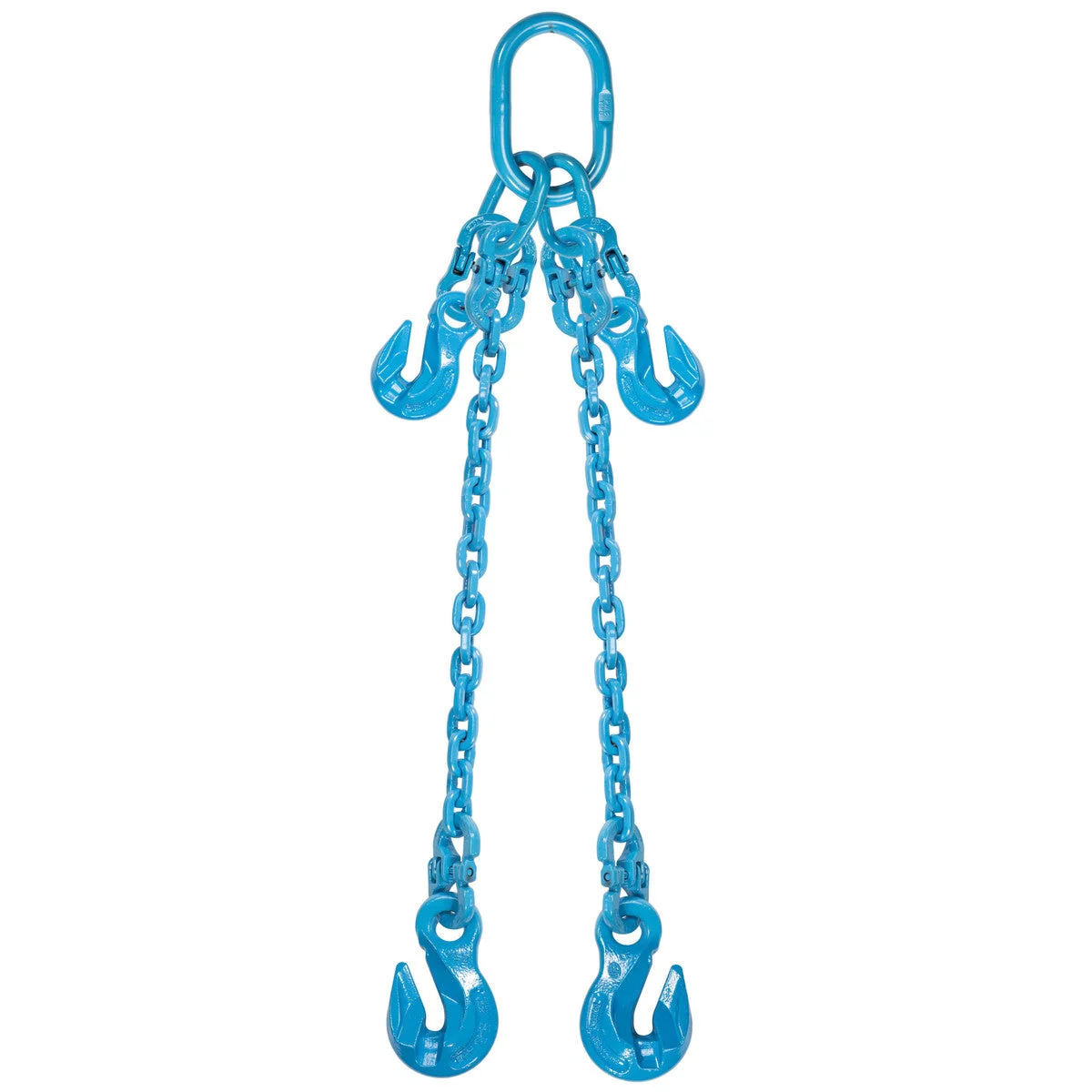 3/8" x 15' PewagAdjustable 2 Leg Chain Sling w/ Grab Hooks - Grade 120
