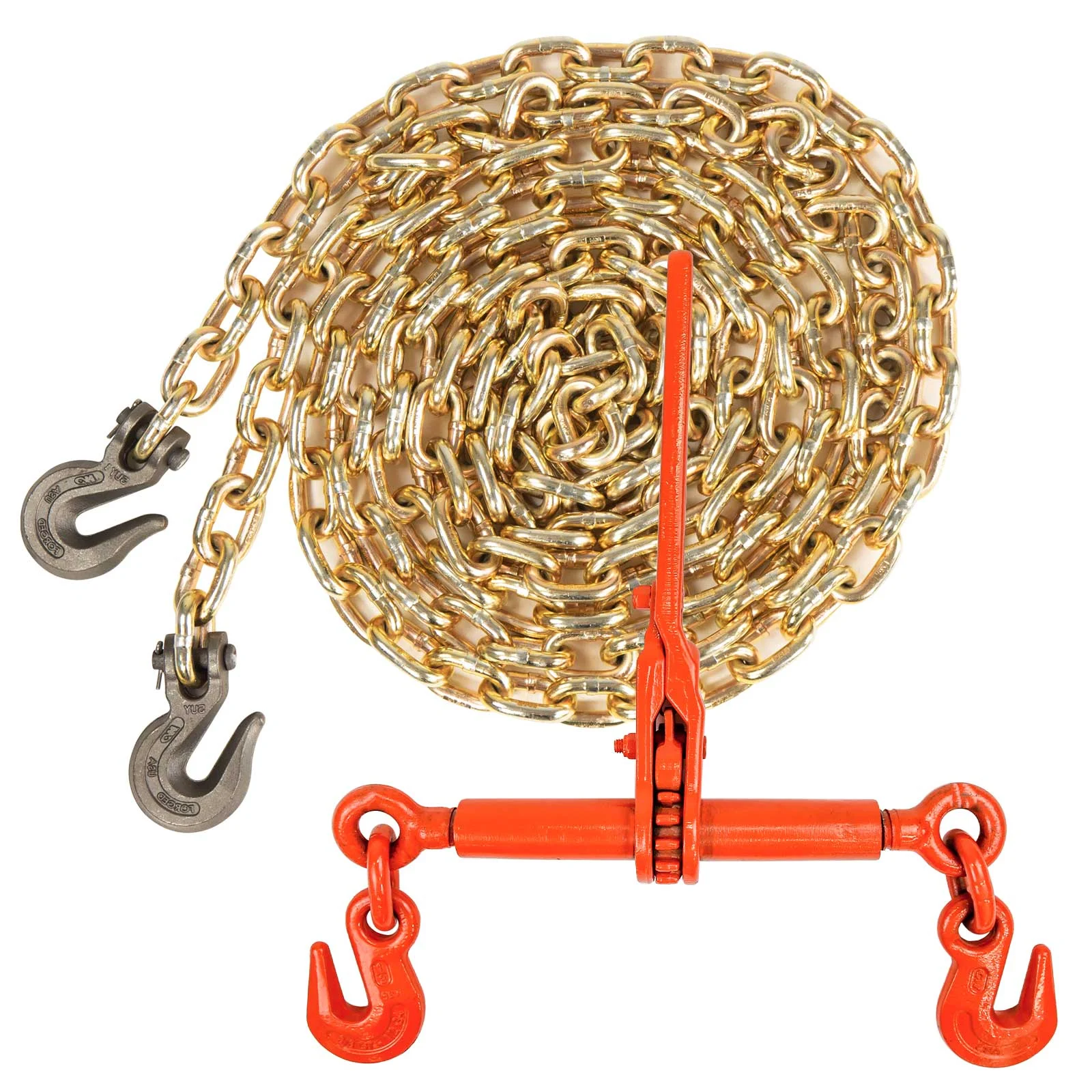 3/8" x 20' CM Grade 70 Transport Chain and Binder Kit | Made in USA