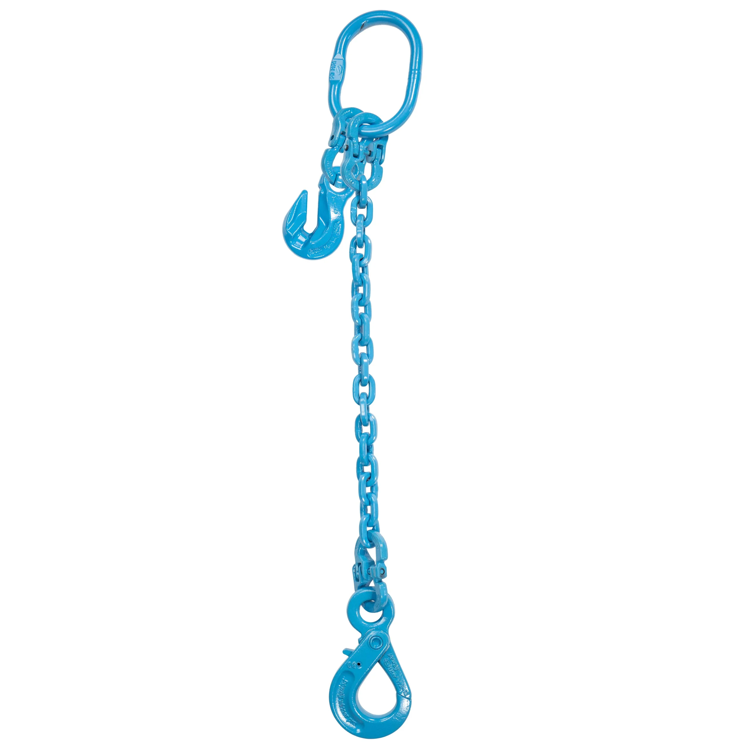 3/8" x 5' PewagAdjustable Single Leg Chain Sling w/ Self-Locking Hook - Grade 120