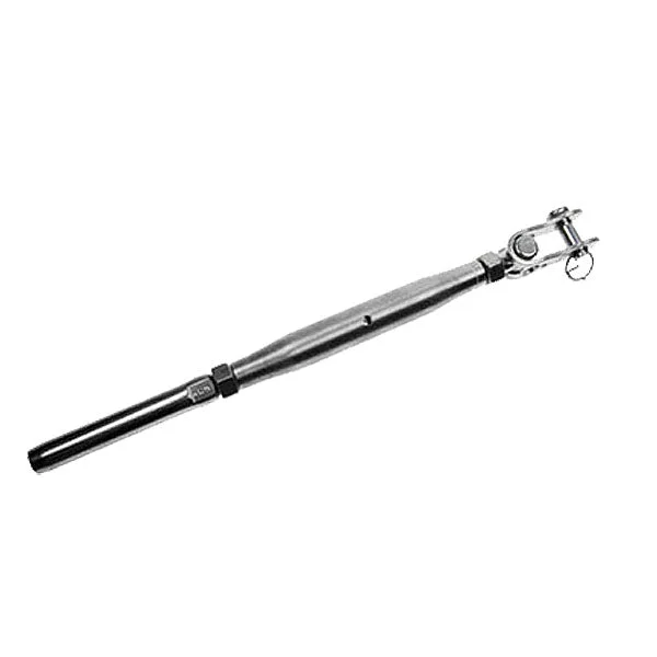 3/8" x 5" Toggle & Swage Stud Stainless Steel Turnbuckle | 1/4" Cable