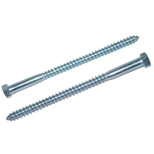 3/8" X 6" Hex Lag Screw Zinc (2/ Bag)