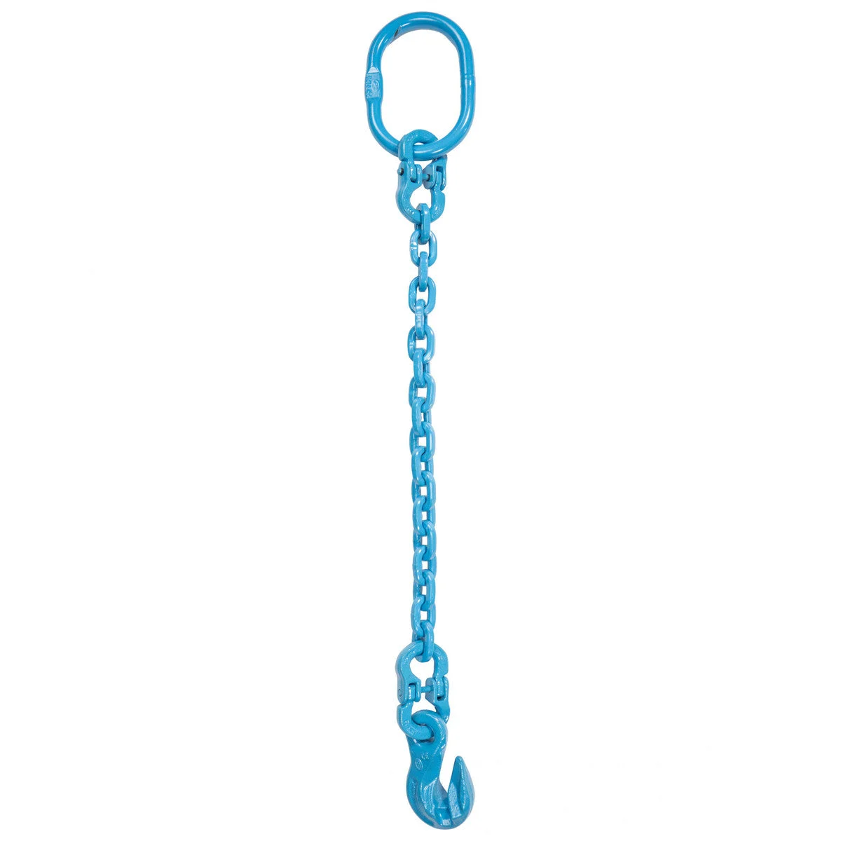 3/8" x 6' Pewag Single Leg Chain Sling w/ Grab Hook - Grade 120