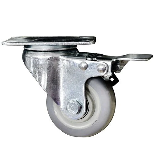 3 in. x 1-1/4 in. Swivel Caster with Brake