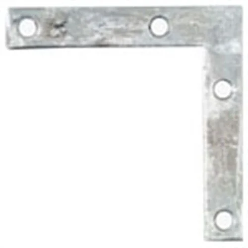 3" x 1/2" Galvanized Flat Corner Braces (4 pack)