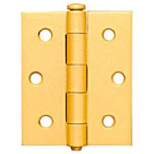 3" x 2-1/2" BakEnamel Brass Screen / Storm Door Hinges (2 pack)