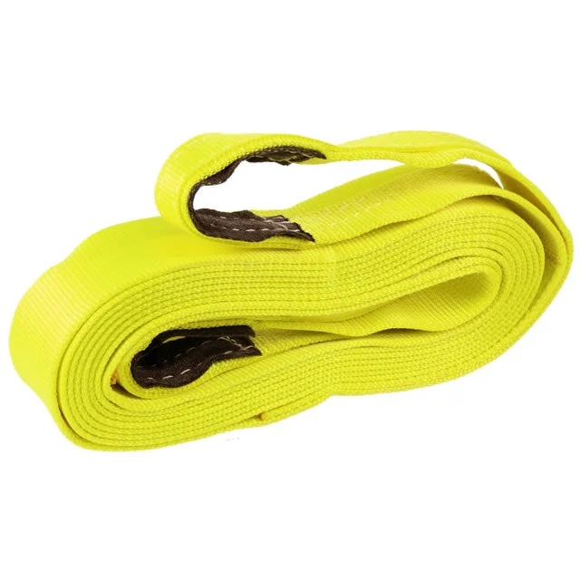 3" x 20' Heavy Duty Recovery Strap with Reinforced Cordura Eyes - 1 Ply | 12,000 WLL