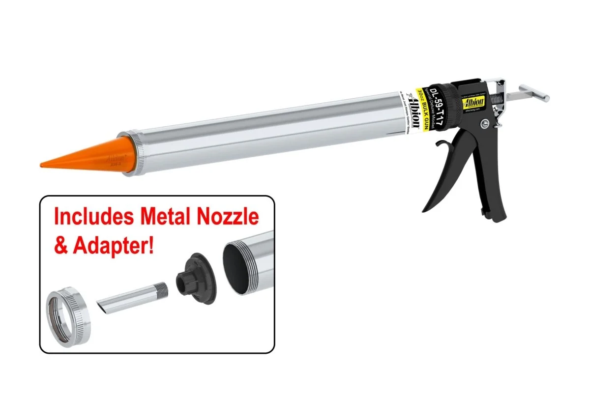 30oz Special Deluxe Manual Bulk Gun w/ Orange Cone Nozzles (6 Count)