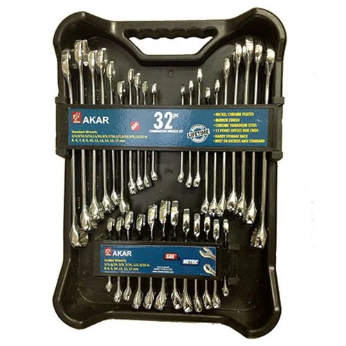 32 Piece SAE and Metric Wrench Set