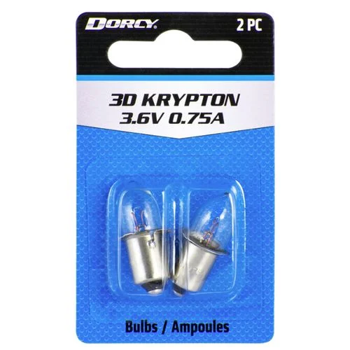 3D Krypton Bulbs, 2 Pack