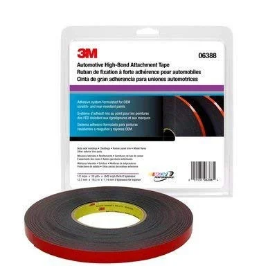 3M 1/2" X 20 Yards Automotive High-Bond Attachment Tape (6388)