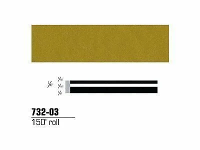 3M 1/4" x 150'Gold MetallicScotchcal Striping Tape (73203)