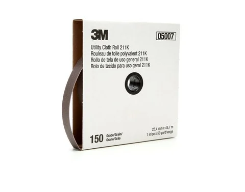 3M 1" x 50 Yard 150+Grit Utility Cloth Roll 211K (05007)
