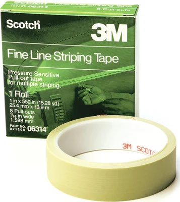 3M 1" X 550" Scotch Fine Line Striping Tape (6314)