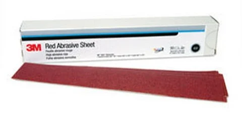 3M 2-3/4" X 16-1/2" P180 Hookit Red Abrasive Sheet 316U (1179)