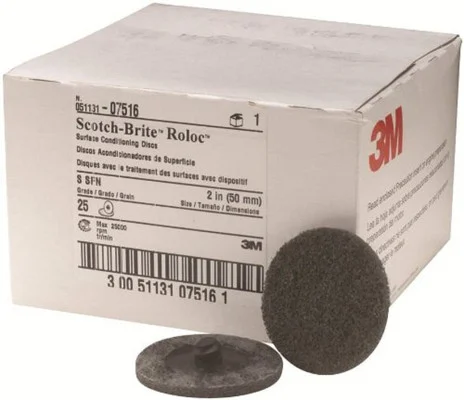 3M 2" Super Fine Scotch-Brite Roloc Surface Conditioning Disc (07516)