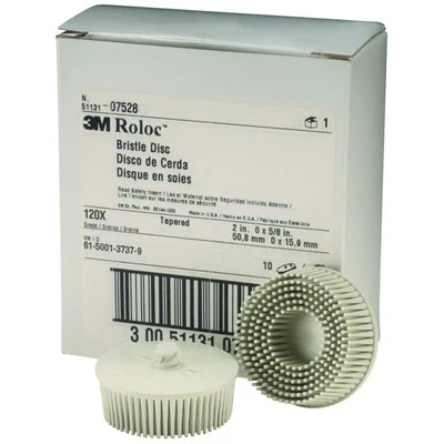 3M 2" White Coarse Scotch-Brite Roloc Bristle Disc (07528)