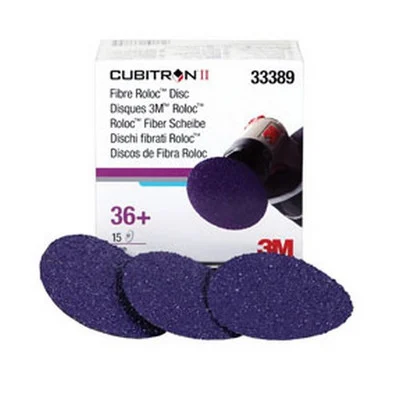 3M 3" 36+Grit Cubitron II Fibre Roloc Disc (33389)