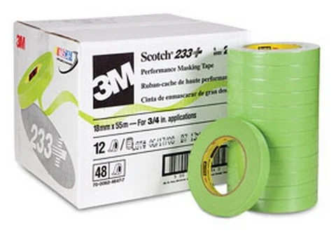 3M 3/4" Scotch 233+ Premium Automotive Masking Tape (26334CS)