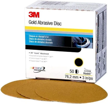 3M 3" P120C Hookit Gold Abrasive Disc 236U (919)