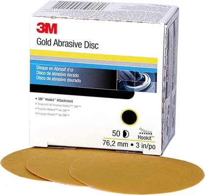 3M 3" P180C Hookit Gold Abrasive Disc 236U (917)