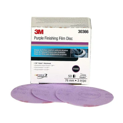 3M 3" P2000 Hookit Purple Finishing Film Disc (30366)