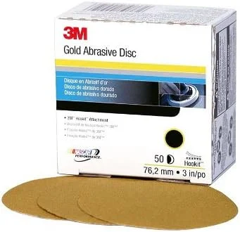 3M 3" P500A Hookit Gold Abrasive Disc 216U (912)