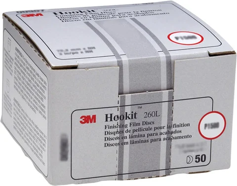 3M 3" P600 Hookit Finishing Film Abrasive Disc 260L (911)