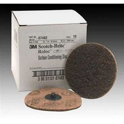 3M 4" Coarse Scotch-Brite Roloc Surface Conditioning Disc (07482)