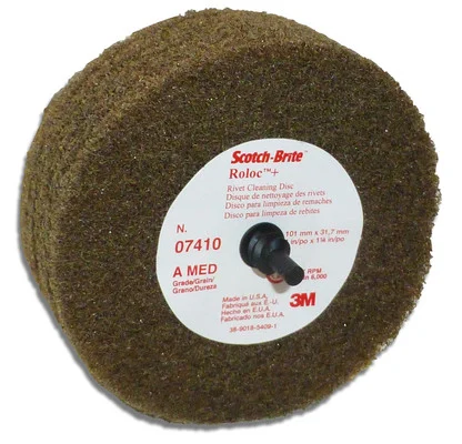 3M 4" X 1-1/4" Scotch-Brite Rivet Cleaning Disc (7410)