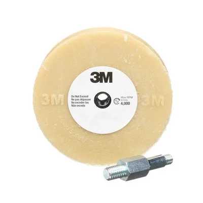 3M 4" X 5/8" Stripe Off Wheel with Mandrel (07498)