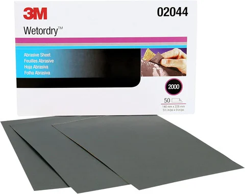 3M 5-1/2" X 9" 2000A Wetordry Abrasive Sheet 401Q (2044)