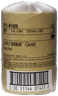 3M 5" P220A Stikit Gold Disc Roll (1423)