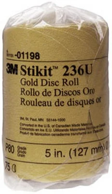 3M 5" P80A Stikit Gold Disc Roll (1198)