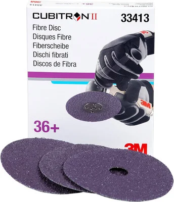 3M 5" X 7/8" 36+ Grit Cubitron II Abrasive Fibre Disc (33413)