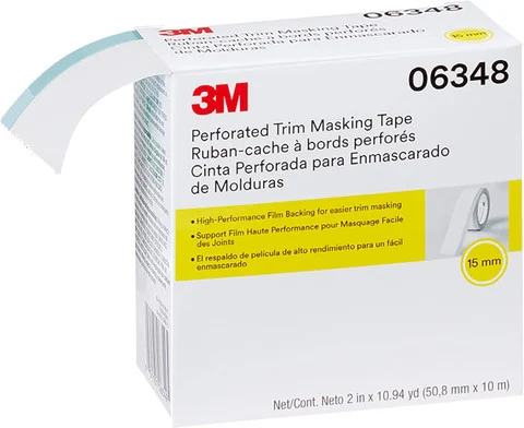 3M 50.8mm X 10m, 15mm Perforated Trim Masking Tape (6348)