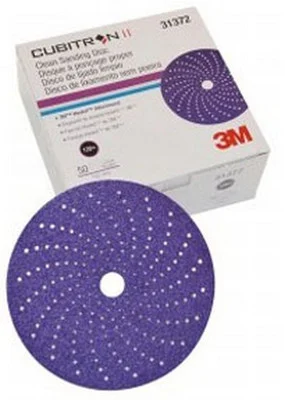 3M 6" 120+ Grit Cubitron II Hookit Clean Sanding Abrasive Disc (31372)