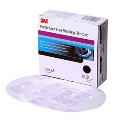 3M 6" Hookit Dust-Free Purple Finishing Film Abrasive Disc (30768)
