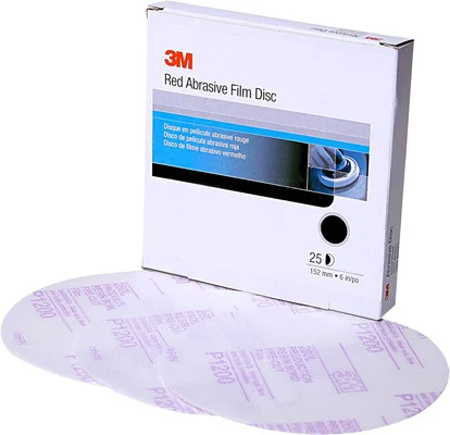 3M 6" P1000 Hookit Red Finishing Film Abrasive Disc 260L (1186)