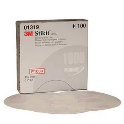 3M 6" P1000 Stikit Finishing Film Abrasive Disc 260L (1319)