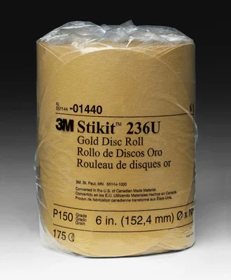 3M 6" P150A Stikit Gold Disc Roll (1440)