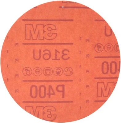 3M 6" P320 Hookit Red Abrasive Disc 316U (1219)