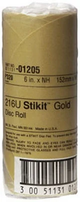3M 6" P320 Stikit Gold Sanding Discs (1205)