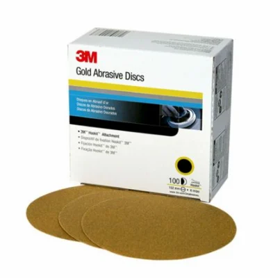 3M 6" P400A Hookit Gold Abrasive Disc 216U (973)