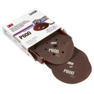 3M 6" P800 Dust Free Hookit Flexible Abrasive Disc (34406)