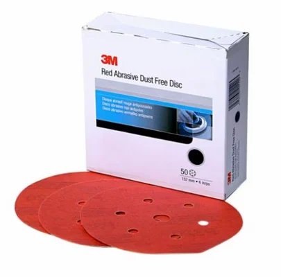3M 6" P800 Dust Free Hookit Red Abrasive Disc (1136)