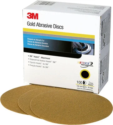 3M 6" P80C Hookit Gold Abrasive Disc 236U (983)