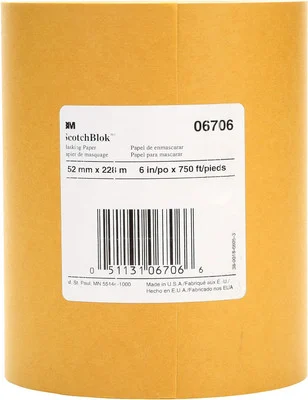 3M 6" x 750' Scotchblok Masking Paper (6706)