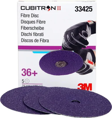 3M 7" X 7/8" 36+Grit Cubitron II Abrasive Fibre Disc (33425)