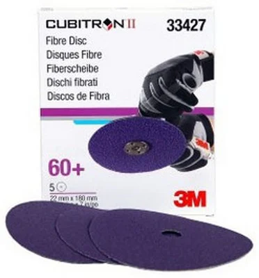 3M 7" X 7/8" 60+Grit Cubitron II Abrasive Fibre Disc (33427)
