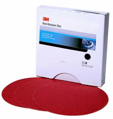 3M 8" 40D Hookit Red Abrasive Disc (1678)